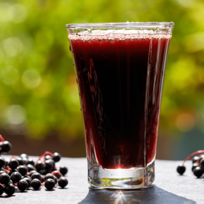 Elderberry syrup drink